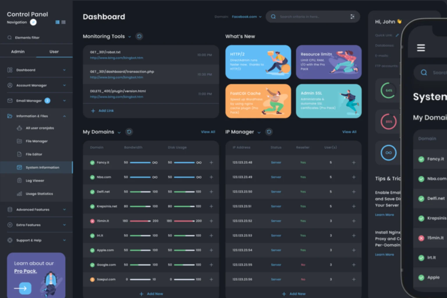 directadmin-darkpanel